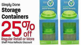 Maceys Simply done storage containers offer