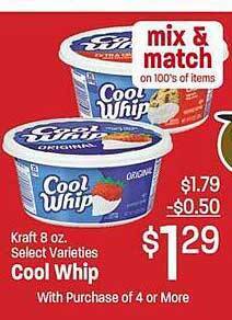 Maceys Kraft cool whip offer