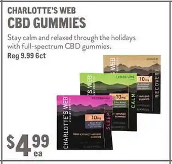 New Seasons Market Charlotte's web cbd gummies offer
