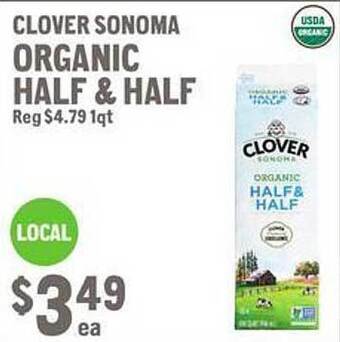 New Seasons Market Clover sonoma organic half & half offer