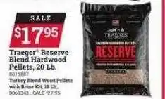 Ace Hardware Traeger reserve blend hardwood pellets, 20 lb. offer