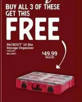 Ace Hardware Parckout 10-bin storage organizer offer