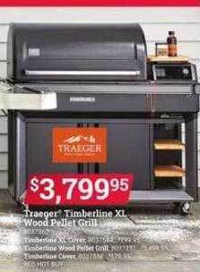 Ace Hardware Traeger timberline xl wood pellet grill offer