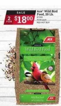 Ace Hardware Ace wild bird food, 20 lb offer