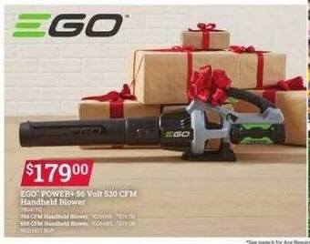 Ace Hardware Ego power+ 56 volt 530 cfm handheld blower offer