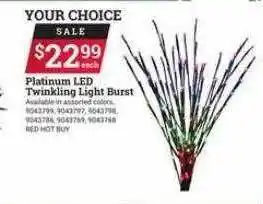 Ace Hardware Platinum led twinkling light burst offer