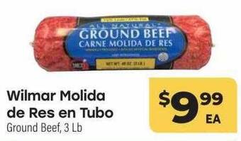 Wilmar molida de res en tubo