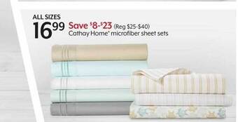 Bealls Cathay home microfiber sheet sets offer