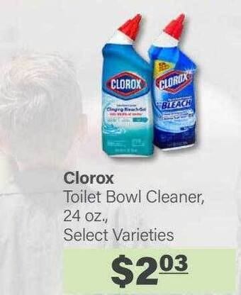 Commissary Clorox toilet bowl cleaner offer