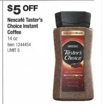 Costco Nescafé taster's choice instant coffee offer