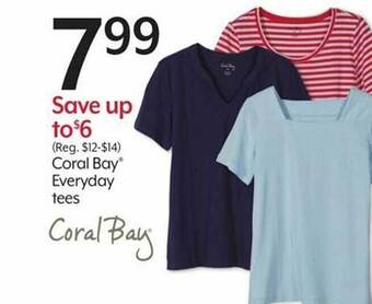 Bealls Coral bay everyday tees offer