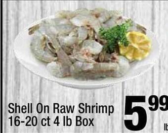 Super King Markets Shell on raw shrimp box offer