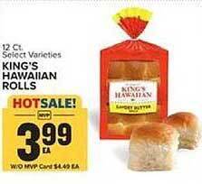 Food Lion King's hawaiian rolls offer