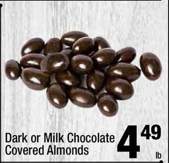 Super King Markets Dark or milk chocolate covered almonds offer