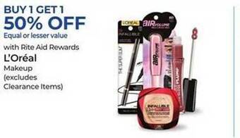 Rite Aid L'oréal makeup offer