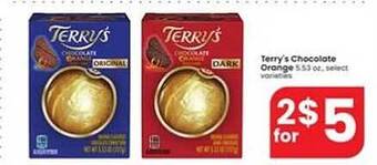 Albertsons Terry's chocolate orange offer