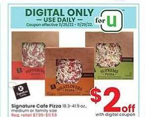 Albertsons Signature cafe pizza offer