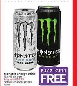 Albertsons Monster energy drink offer