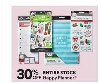 JOANN Happy planner offer