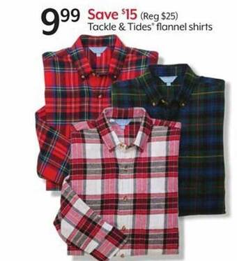 Bealls Tackle & tides flannel shirts offer