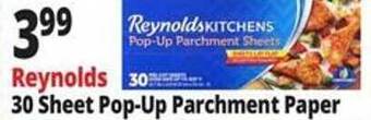 Ocean State Job Lot Reynolds 30 sheet pop-up parchment paper offer