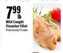 Big Y Wild caught flounder fillet offer