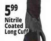 Ocean State Job Lot Nitrile coated long cuff offer