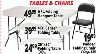 Ocean State Job Lot Tables & chairs offer
