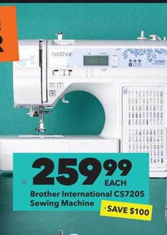 JOANN Brother international cs7205 sewing machine offer