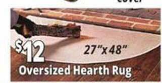 Ocean State Job Lot Oversized hearth rug offer