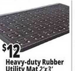 Ocean State Job Lot Heavy-duty rubber utility mat offer