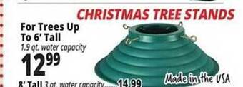 Ocean State Job Lot Christmas tree stands offer