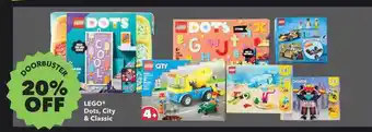 JOANN Lego dots, city & classic offer