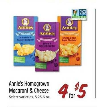 Sprouts Farmers Market Annie's homegrown macaroni & cheese offer