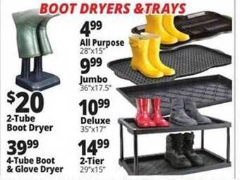 Ocean State Job Lot Boot dryers & trays offer