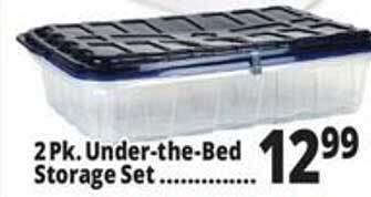 Ocean State Job Lot Under-the-bed storage set offer