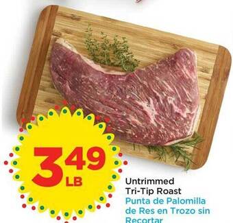 Food 4 Less Untrimmed tri-tip roast offer