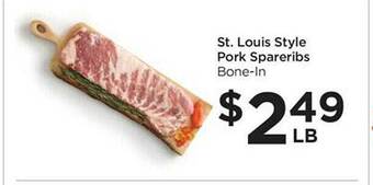 Food 4 Less St. louis style pork spareribs offer