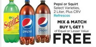 Food 4 Less Pepsi or squirt offer