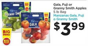 Food 4 Less Gala, fuji or granny smith apples offer