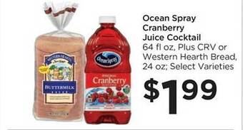 Food 4 Less Ocean spray cranberry juice cocktail offer