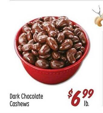 Sprouts Farmers Market Dark chocolate cashews offer