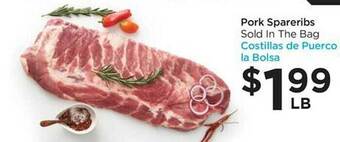 Food 4 Less Pork spareribs offer