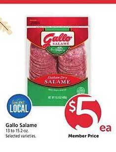 Safeway Gallo salame offer