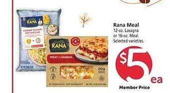 Safeway Rana meal offer
