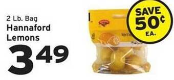 Hannaford Hannaford lemons offer