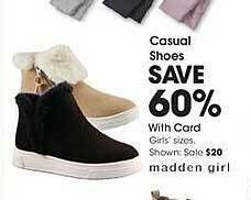 Fred Meyer Casual shoes offer
