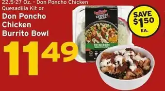 Hannaford Don poncho chicken burrito bowl offer