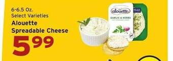 Hannaford Alouette spreadable cheese offer
