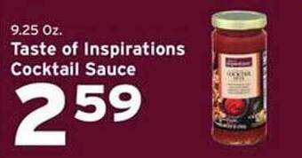 Hannaford Taste of inspirations cocktail sauce offer